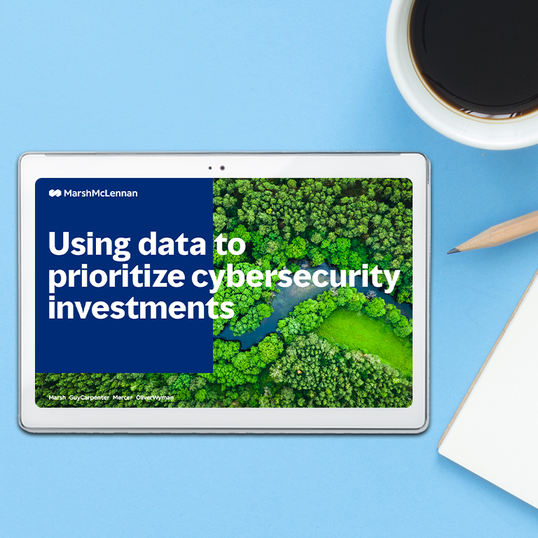 Using data to prioritize cybersecurity investments report