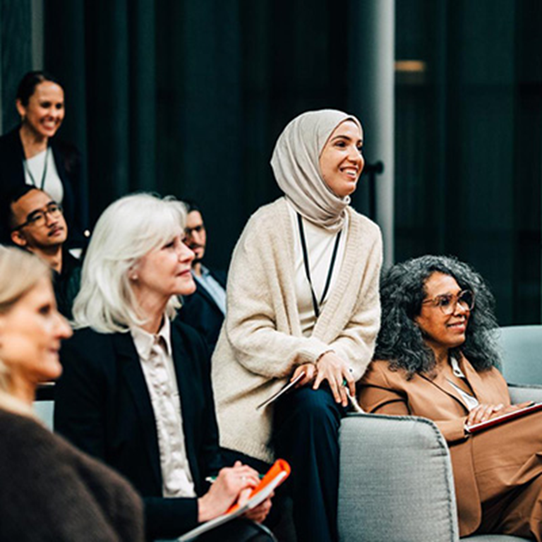 Group of people at a conference