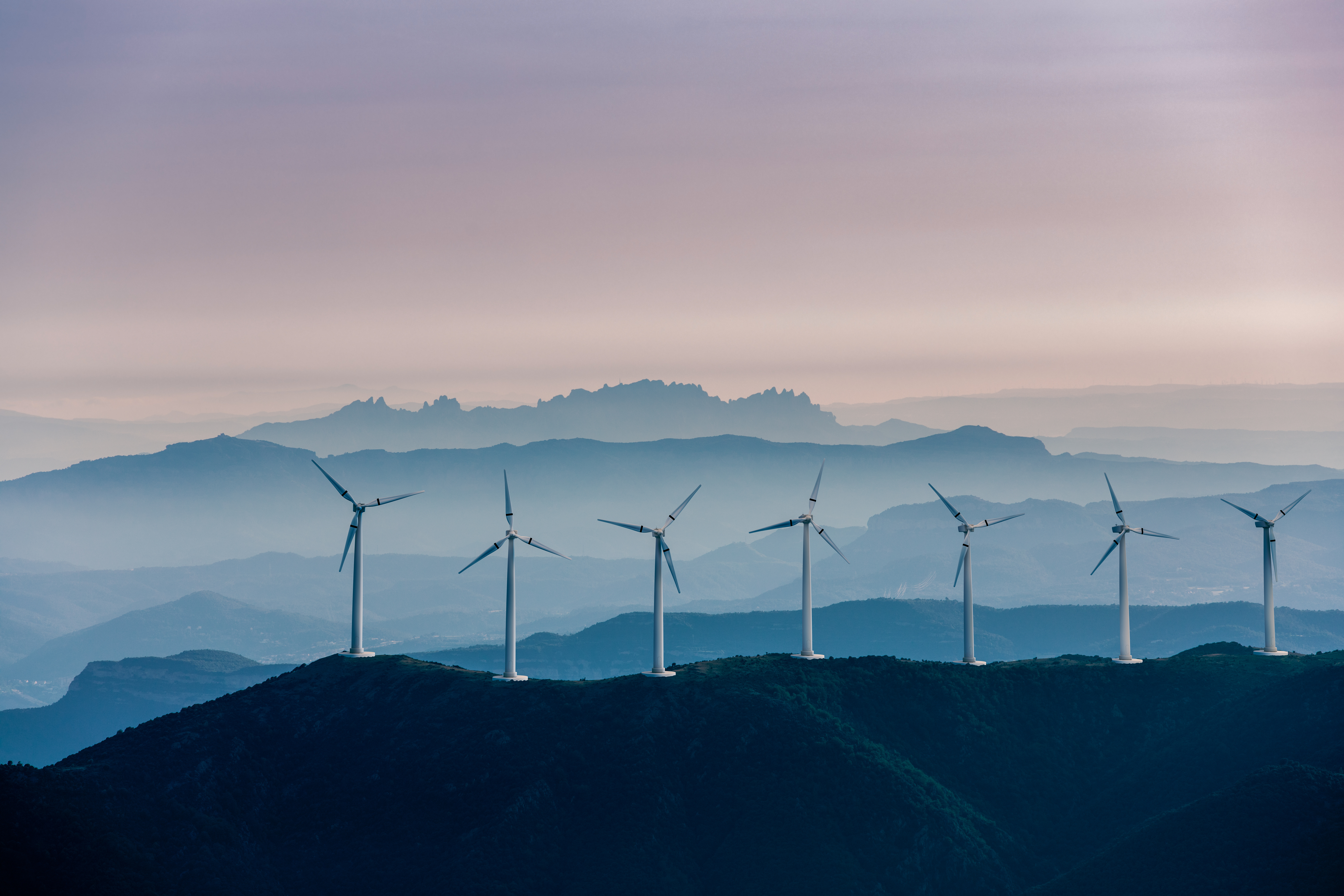 Renewable energy, wind energy with wind turbines