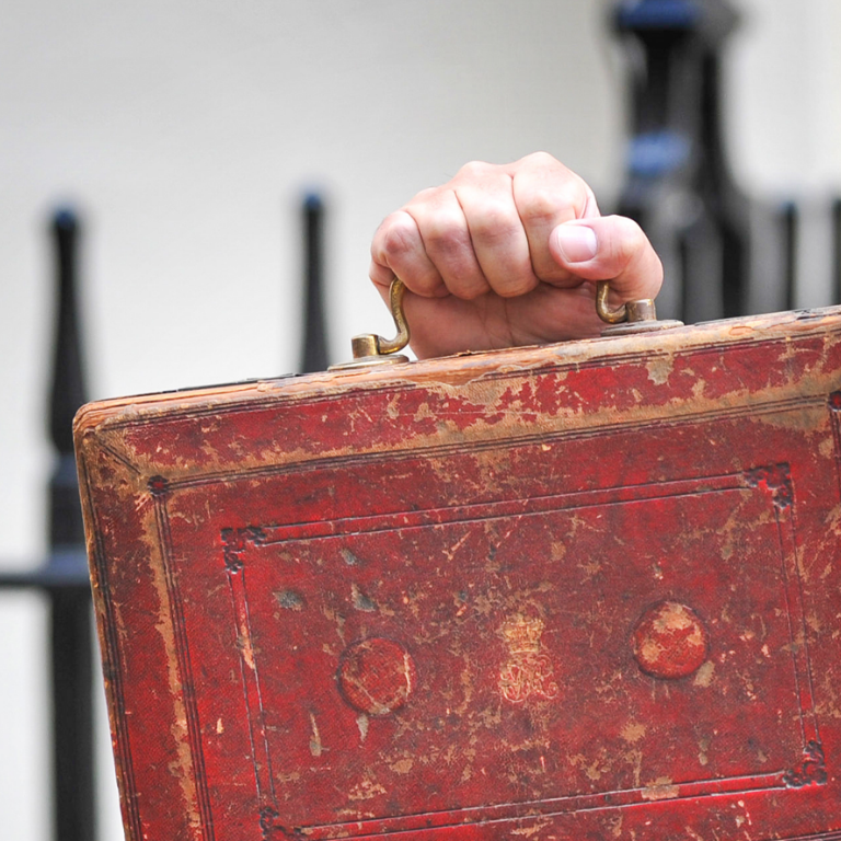 A case with important documents in hand