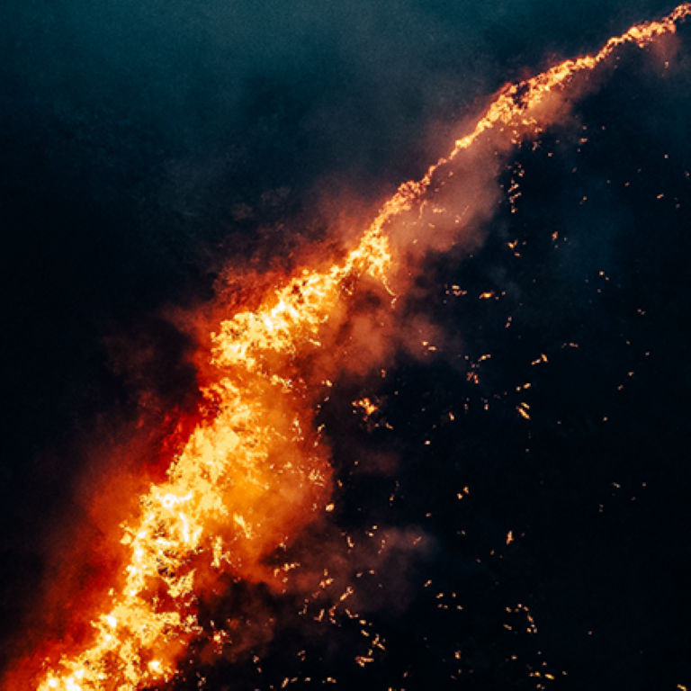 Abstract flames and sparks