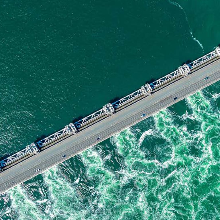 Bridge over the sea