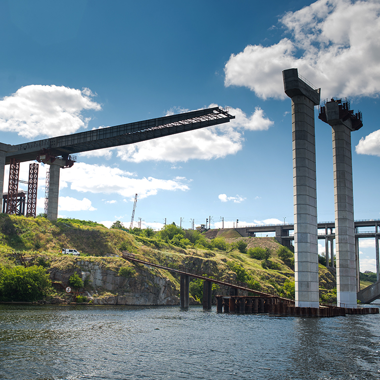 Bridge under construction