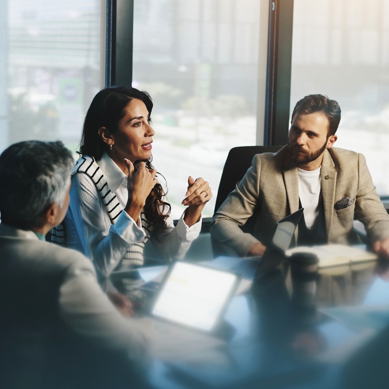 Business meeting in office