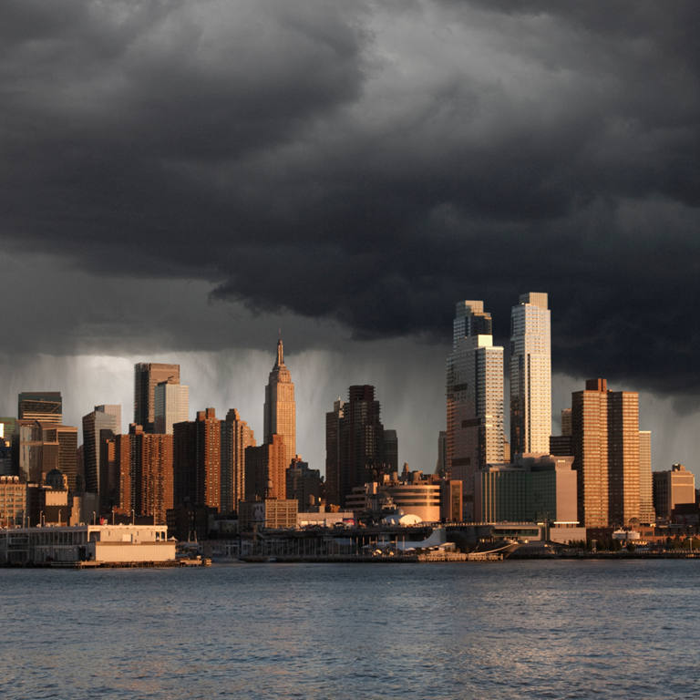 Dark clouds over the metropolis