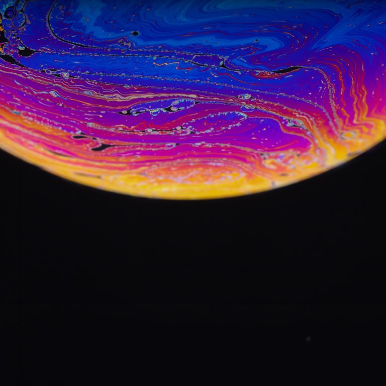 Fantasy soap bubble planet