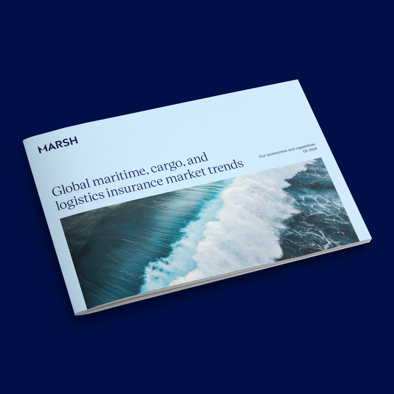 Global maritime, cargo and logistics insurance market trends report banner