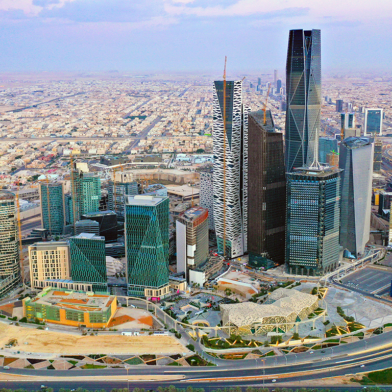 King Abdullah Financial District in Riyadh Saudi Arabia