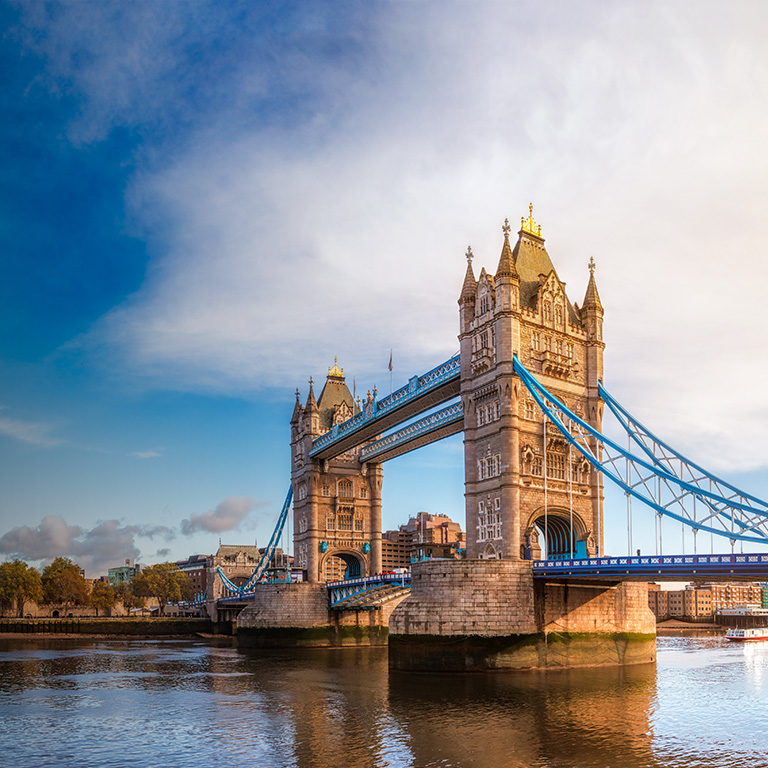 London cityscape panorama with River Thames