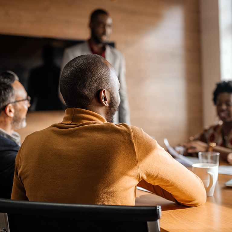 Candid and real boardroom meeting with diverse  business team. shot with selective focus and copy space