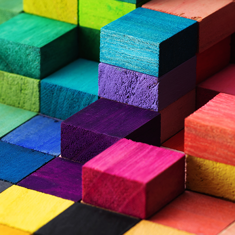 Multi color blocks