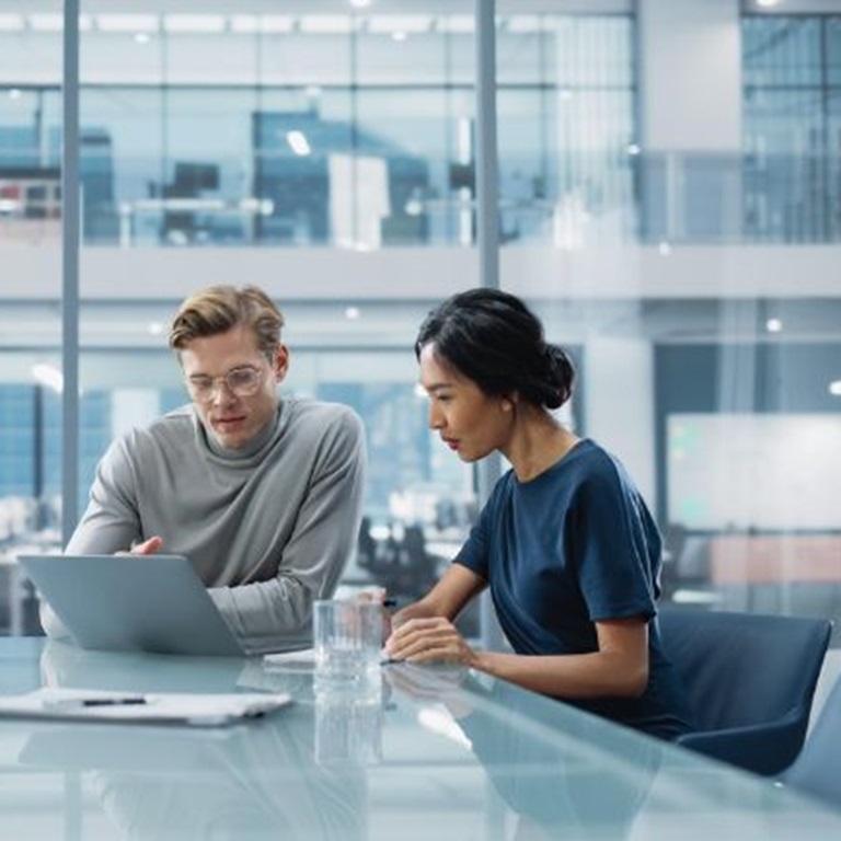 Multiethnic diverse office conference room meeting