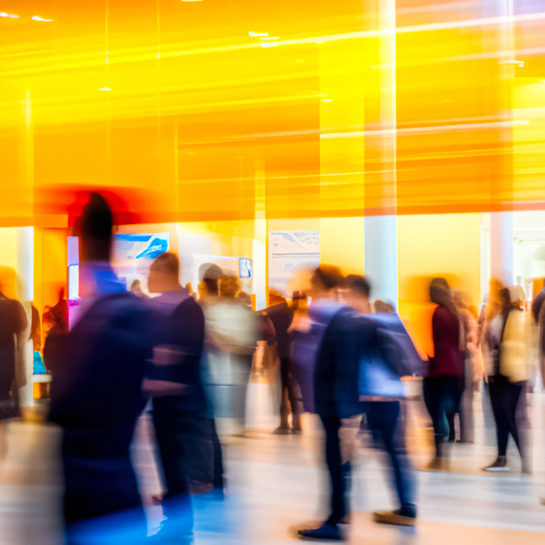 Participants move in exhibition