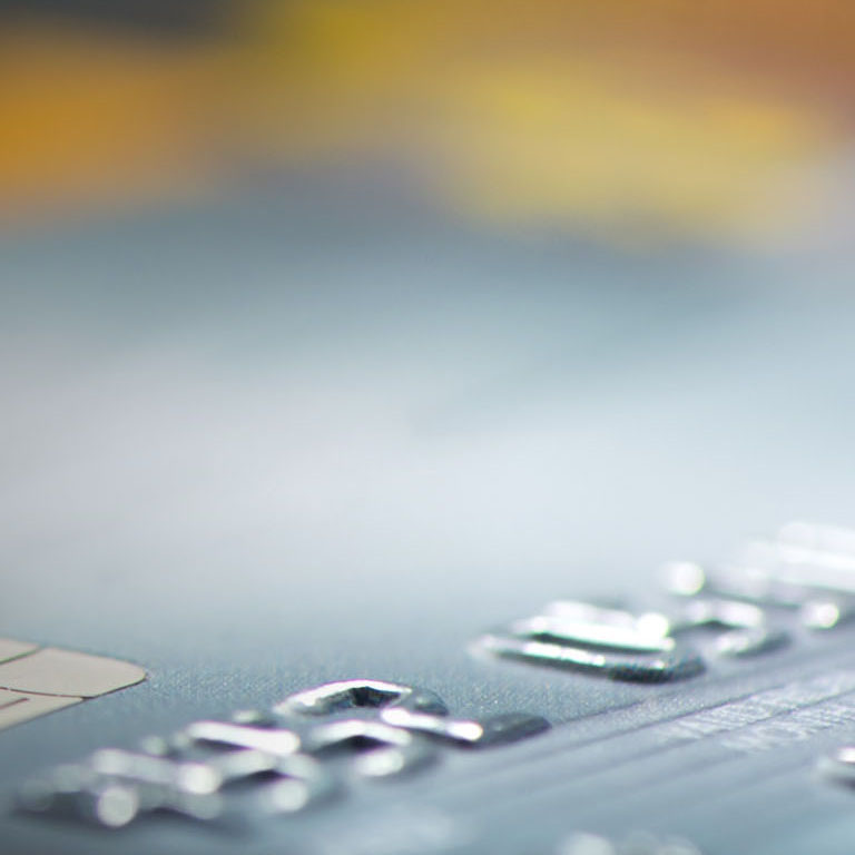 Credit and debit card. Modern spending - panoramic