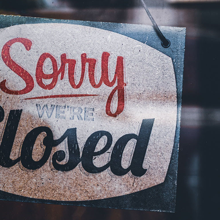 Is Your Sorry, We're Closed Sign a Lost Marketing Opportunity? - Matter