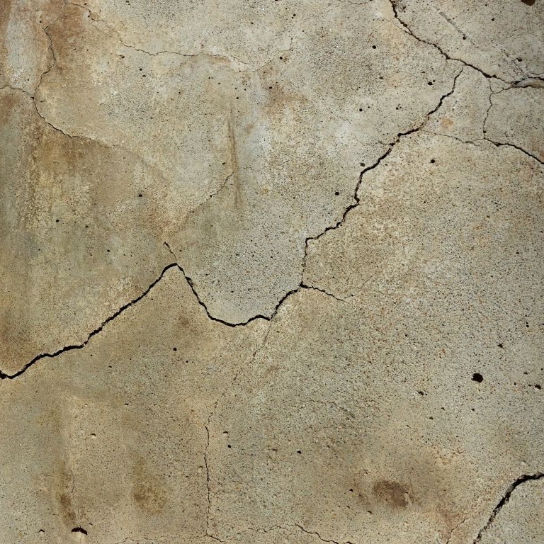 Subsidence crack in wall
