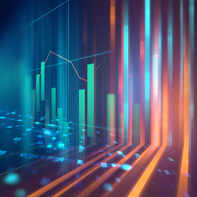 financial graph on technology abstract background represent financial crisis,financial meltdown