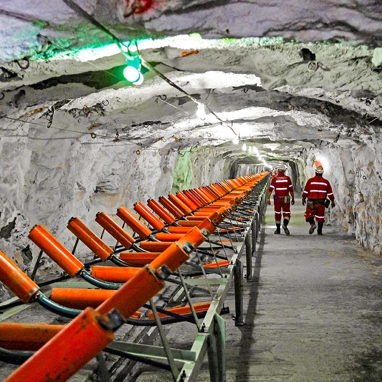 Underground platinum mine