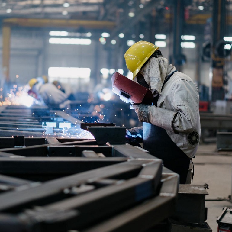 Worker working in factory